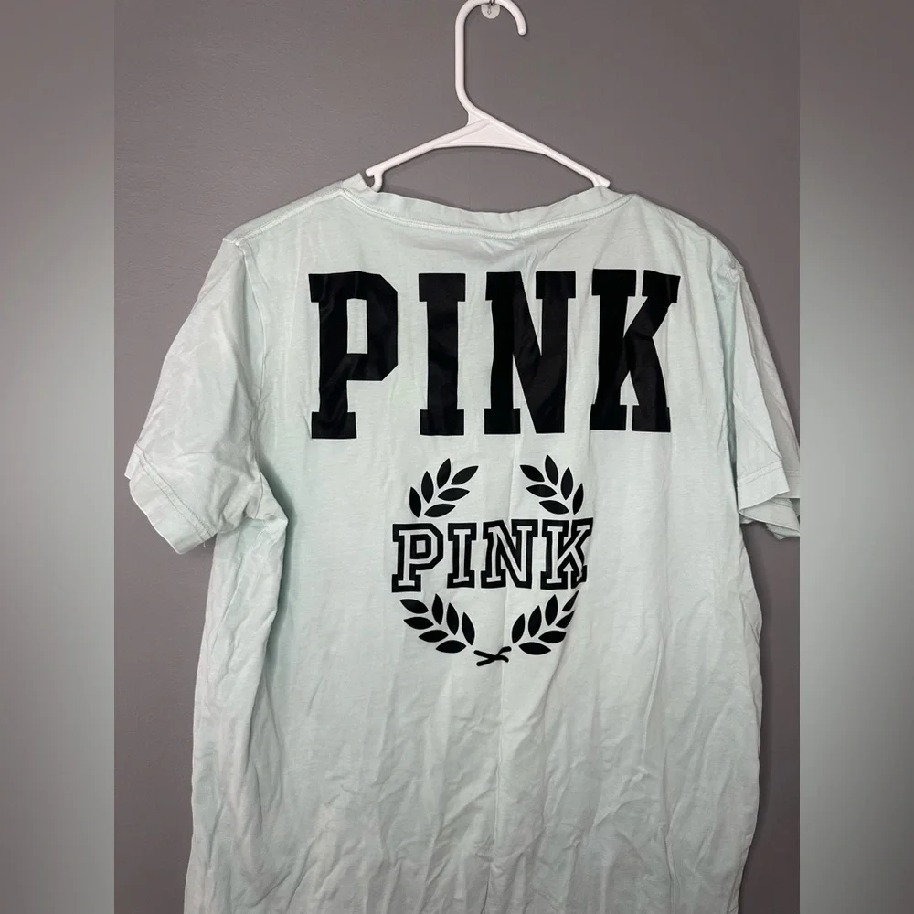 PINK Victoria's Secret Mint V-Neck Tee - Picture 12 of 12